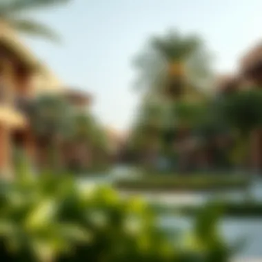 Lush Green Community Areas in Al Ghafiya Vibrant community spaces in Al Ghafiya filled with greenery