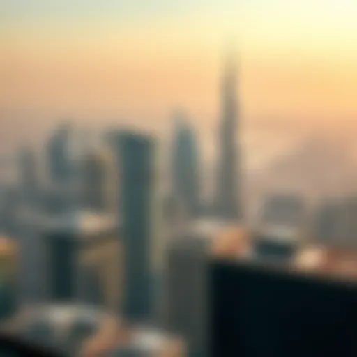 A panoramic view of Dubai's skyline showcasing modern architecture