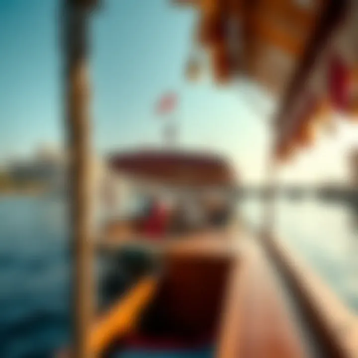 Passengers boarding traditional abras at Al Ghubaiba Marine Station