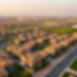 Aerial view of Al Shaab Village showcasing residential layout