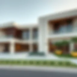Exterior view showcasing the modern architecture of Al Zubaidi Residence