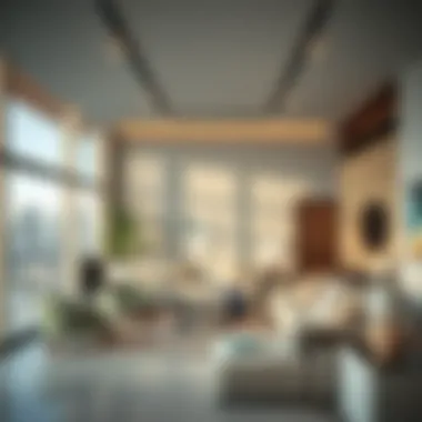 Interior of a luxury apartment in Azure Dubai