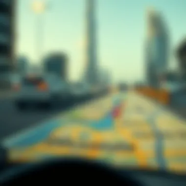 Navigating Dubai: Key Destinations A map highlighting popular destinations in Dubai