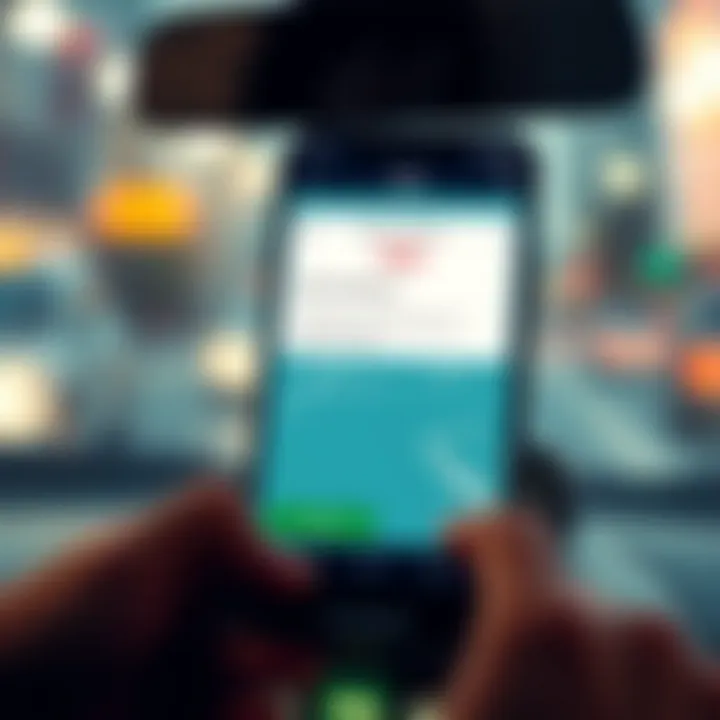 Ride Confirmation on Mobile A smartphone displaying a ride confirmation