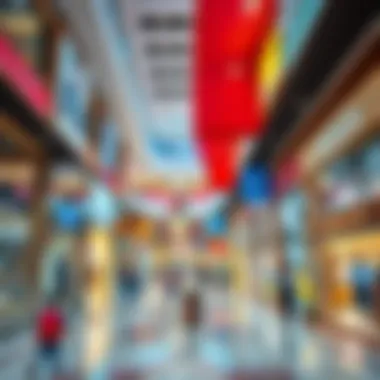 Diverse Retail Landscape Vibrant retail space inside Bin Shabib Mall featuring diverse shops
