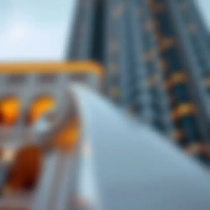 Architectural Details of Burj Binghatti Close-up of the architectural details of Burj Binghatti