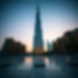 Stunning view of Burj Khalifa from the ground