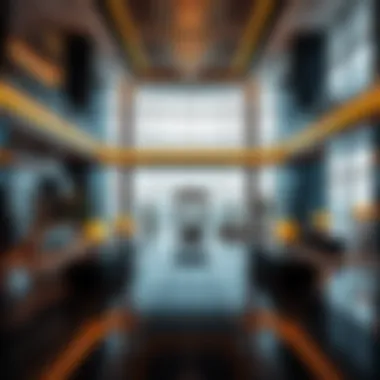 The luxurious lobby area of Champion Tower showcasing modern design