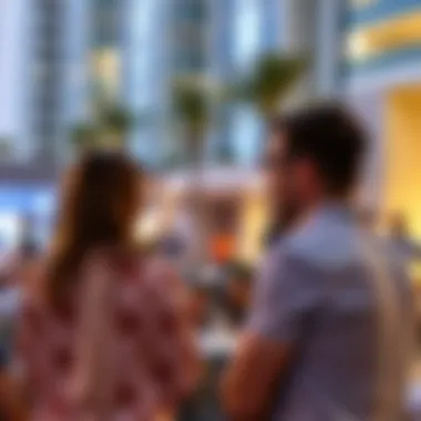 A vibrant community event held at a city gate building