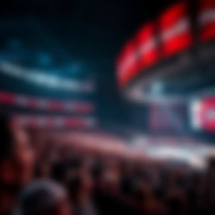 Vibrant Event at Coca-Cola Arena Crowd enjoying a live event at Coca-Cola Arena, capturing the vibrant atmosphere