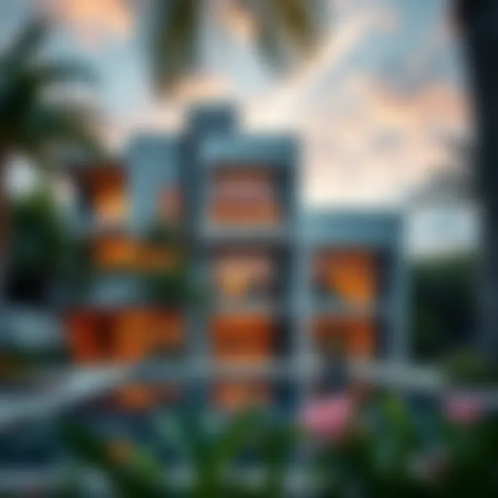 Stunning exterior view of Como Residences showcasing modern architecture