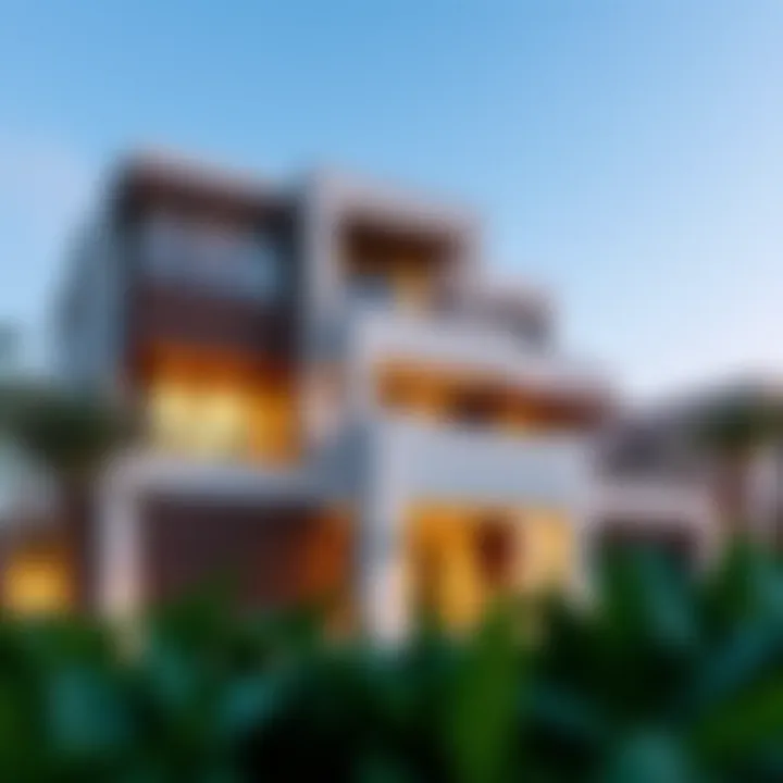 Luxurious villa design showcasing modern architecture in Dubai