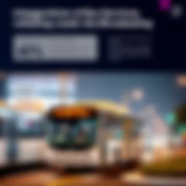 Infographic depicting the integration of bus services with other transport