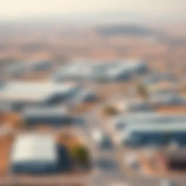 Diverse Facilities in Sharjah Industrial Area 1 Industrial landscape of Sharjah Industrial Area 1 showcasing diverse facilities