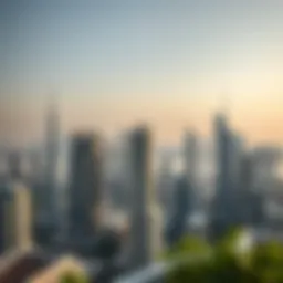 Overview of UAE skyline showcasing luxury apartments