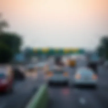 Traffic flow analysis near a Darb toll gate