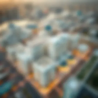 Aerial View of Darussalam Dubai Aerial view of Darussalam Dubai showcasing modern architecture