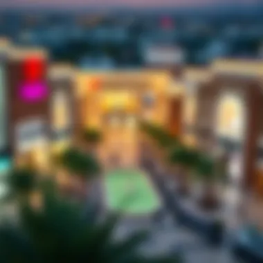 Strategic location map of Deal Outlet Village within Dubai