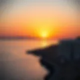 Breathtaking view of Dibba's coastline at sunset