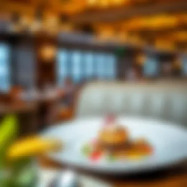 A close-up of a beautifully plated signature dish, showcasing the artistry and creativity of the restaurant's offerings.