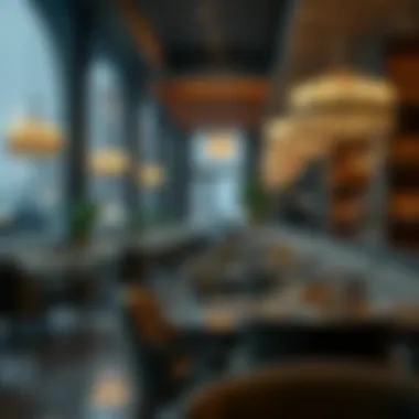 Elegant restaurant ambiance on Jumeirah Street