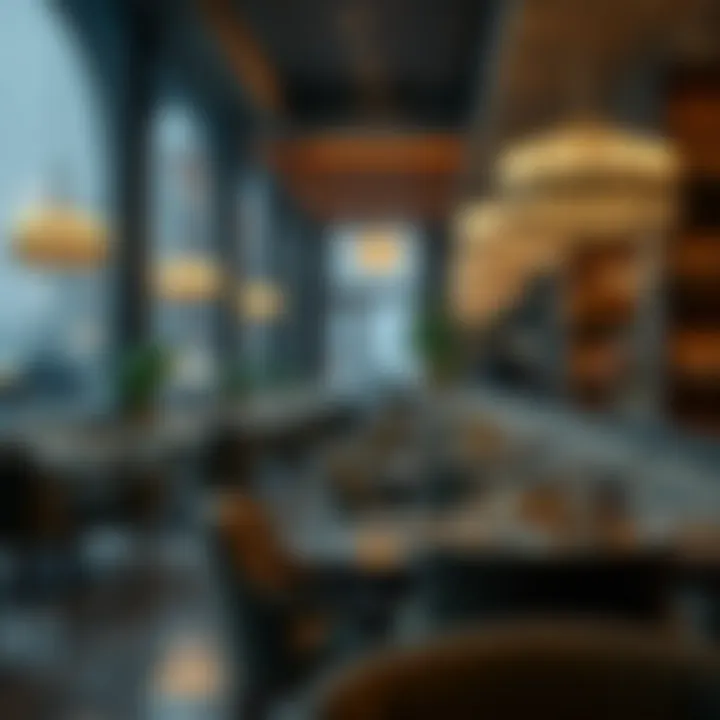 Elegant restaurant ambiance on Jumeirah Street