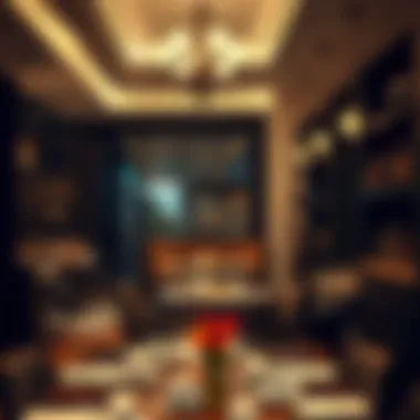 Cozy restaurant ambiance featuring elegant decor