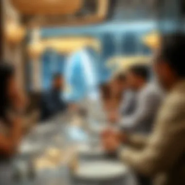 Guests enjoying a unique dining experience