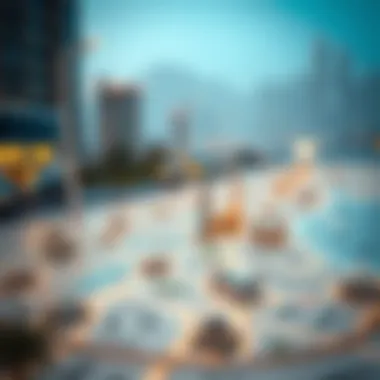 Key Landmarks in Dubai's Geographical Layout Geographical layout of Dubai highlighting key landmarks