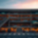 Overview of Dubai Mall parking structure