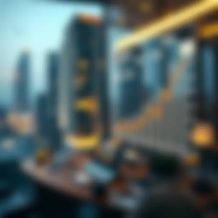 A graph illustrating market trends in Dubai real estate