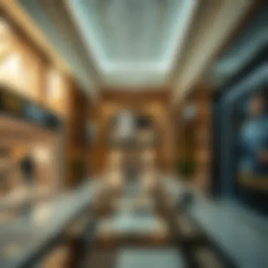 Interior of Emirates Mall featuring luxury retail stores