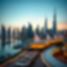 Elegant skyline of Dubai showcasing luxury properties