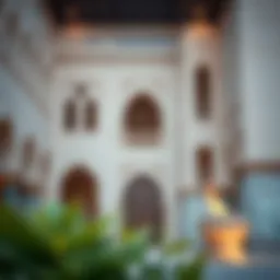 Architectural detail of Al Shindagha Museum showcasing traditional design elements