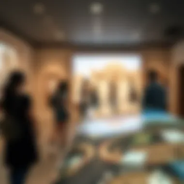 Interactive Learning Experience at Al Shindagha Museum Visitors engaging with interactive displays at Al Shindagha Museum