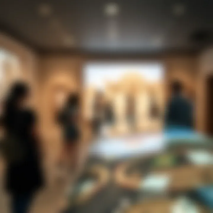 Interactive Learning Experience at Al Shindagha Museum Visitors engaging with interactive displays at Al Shindagha Museum