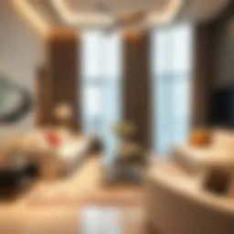 Modern apartment living room in Nad Al Hamar