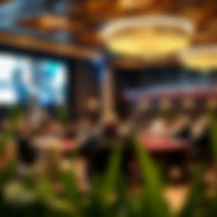 Live Auction at a Dubai Auction House An elegant auction house setting during a live auction