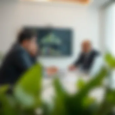 Strategic Planning at Azizi Developers Team meeting at Azizi Developers discussing project strategies.