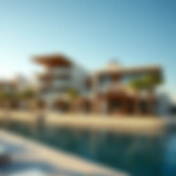 Modern architectural design of Azizi Riviera