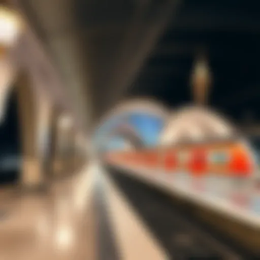 Architectural Elegance of بني ياس Metro Station Architectural elegance of بني ياس Metro Station