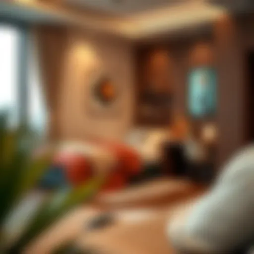 Cozy bedroom setup in a shared accommodation