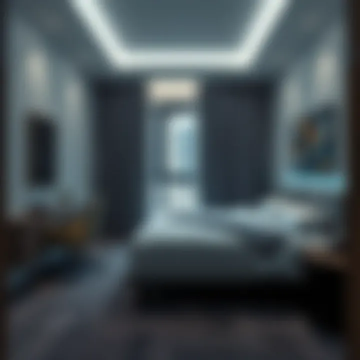Modern interior of a bed space facility