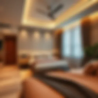 Stylish Bed Space Interiors in Karama Cozy bed space interior showcasing modern design