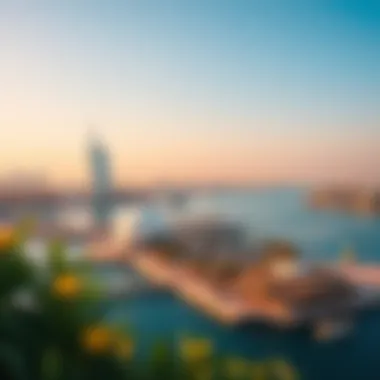 Iconic Attractions Surrounding Bluewaters Panoramic view showcasing the iconic attractions near Bluewaters