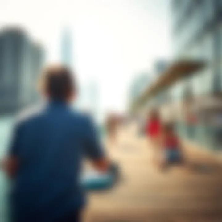 Vibrant lifestyle and recreational activities on Bluewaters