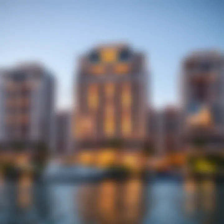 Luxurious residential buildings at Bluewaters