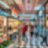 Vibrant retail environment at Carrefour Akoya