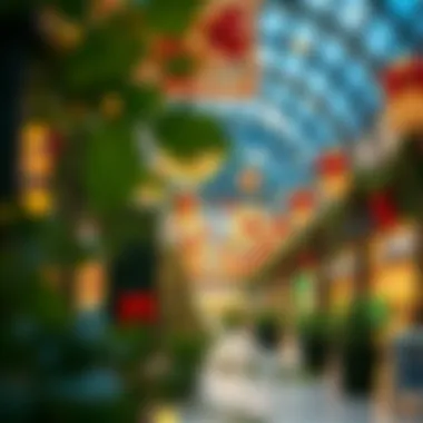 Seasonal decorations adorning the City Centre Deira during festive times