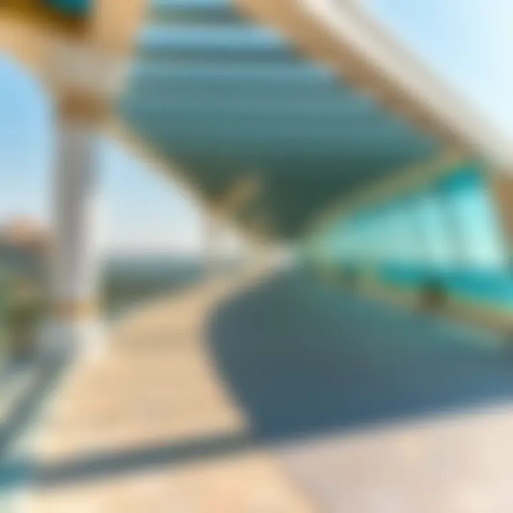 Architectural Beauty of Al Jubail Walkway A panoramic view of the Al Jubail Walkway showcasing its architectural beauty